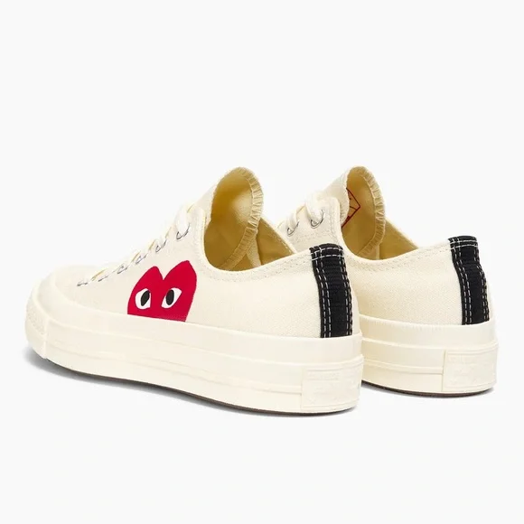 Comme des Garçons PLAY Converse Chuck Taylor All Star Peek-A-Boo Low-Top Sneaker - Picture 4 of 10